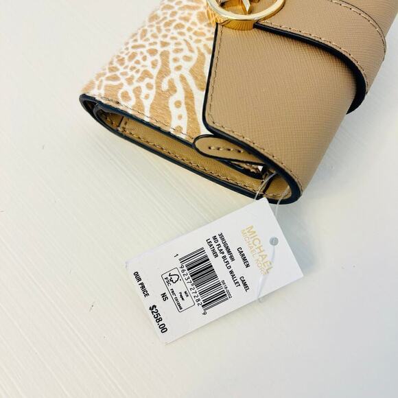 Michael kors carmen trifold wallet camel - Picture 3 of 5